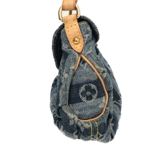 Louis Vuitton Mini Pleaty Monogram Denim Shoulder Bag Blue - Picture 2 of 8